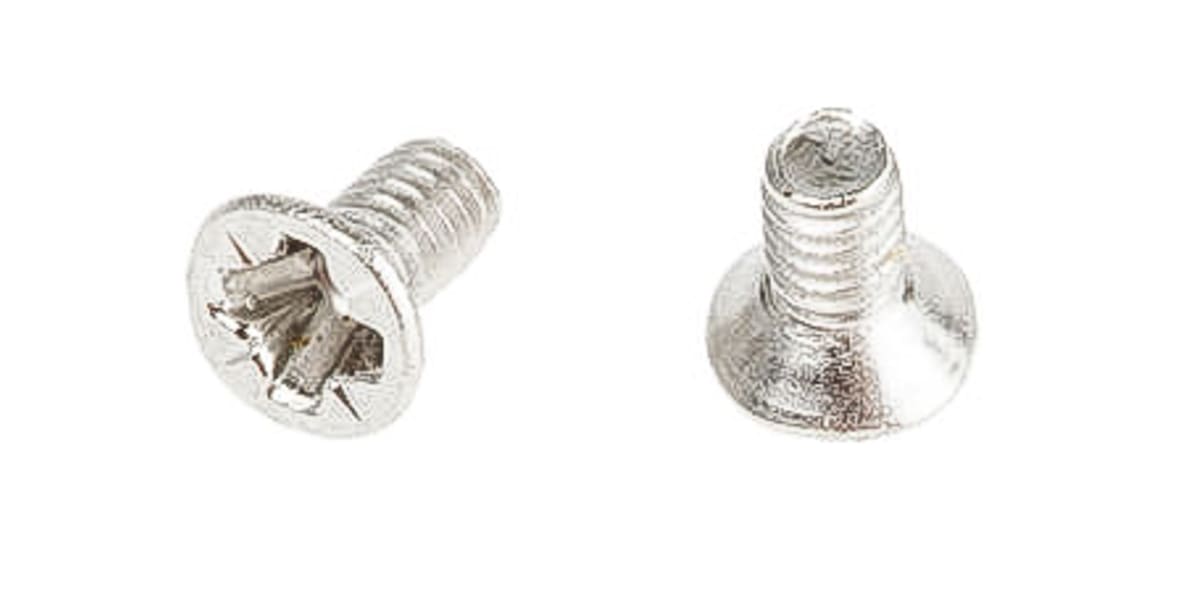 Product image for M2.5x8 A2 ST ST Pozi Csk Machine Screw