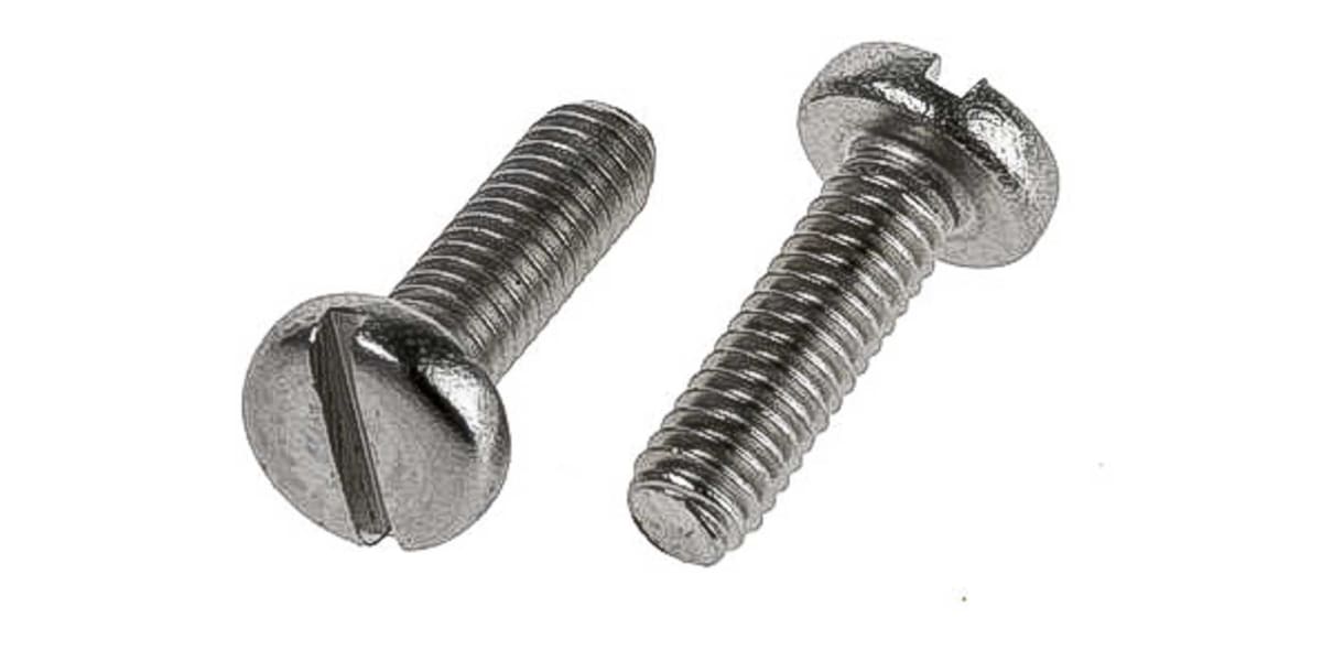 Product image for M2 x4 A2 ST ST Slot Pan Machine Screw