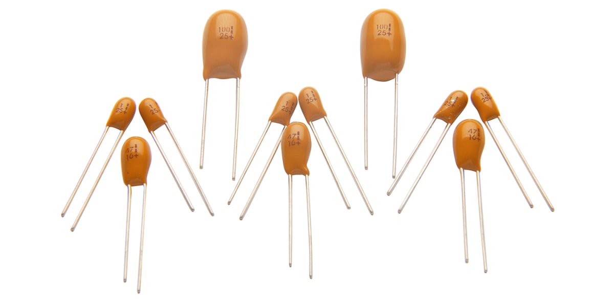Product image for TANTALUM CAPACITORS DIPPED 6.8UF 25V 20%
