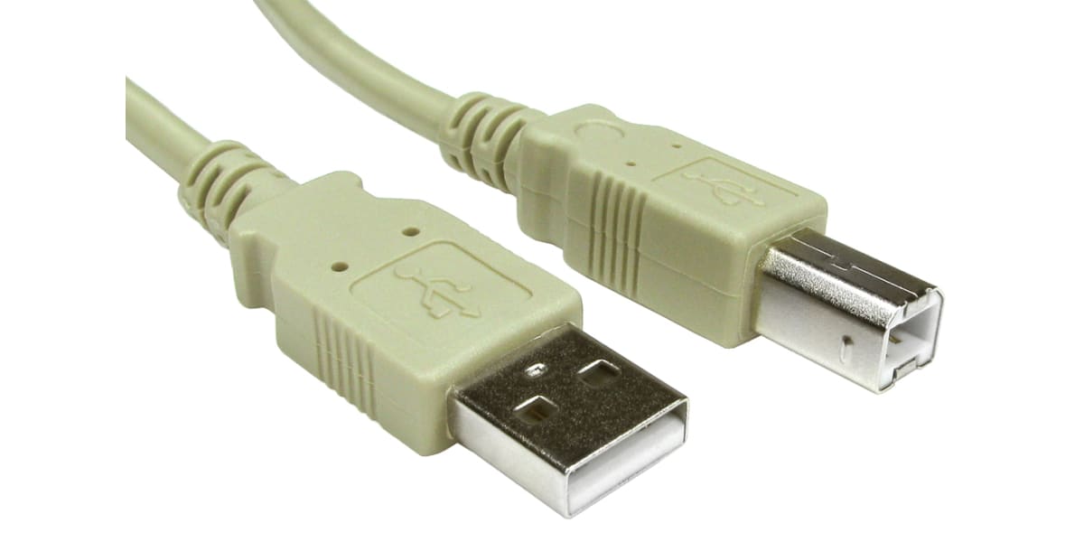 Product image for 3mtr USB 2.0 A M - B M Cable - Beige