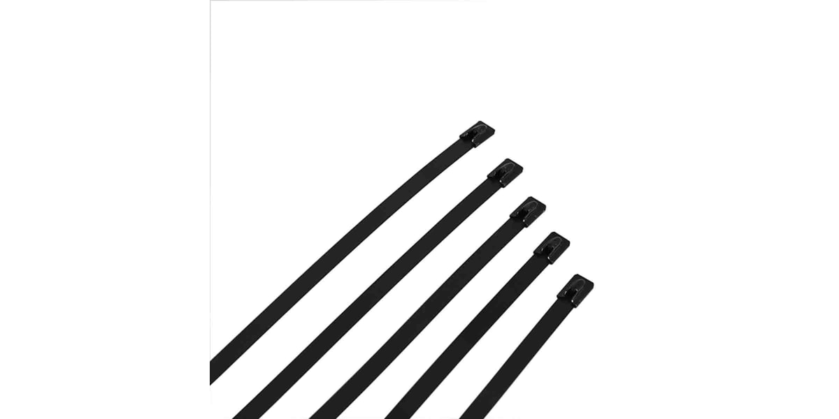 Product image for SS316 Ball Locking tie black coated,  12