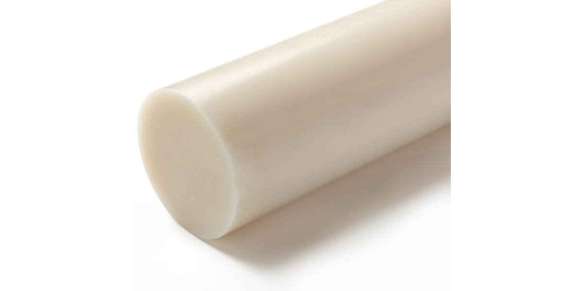 Product image for Cast nylon 6 plastic rod stock,500x120mm