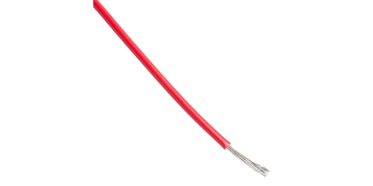 Product image for Wire 24AWG PVC UL1429 Red 30m