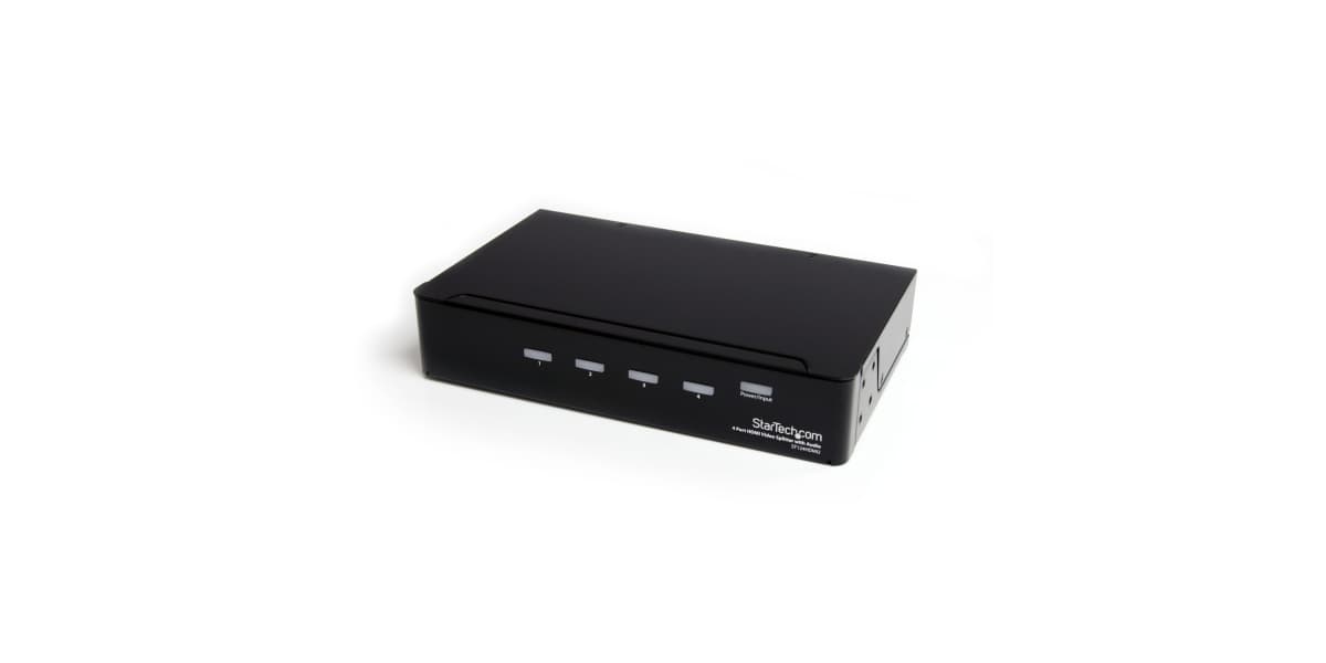 Product image for 4-PORT HDMI SPLITTER AND SIGNAL AMPLIFIE