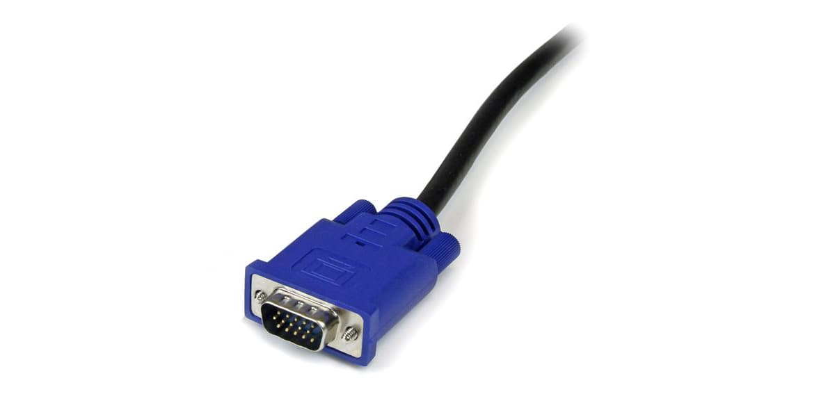 Product image for 15 ft 2-in-1 Ultra Thin USB KVM Cable