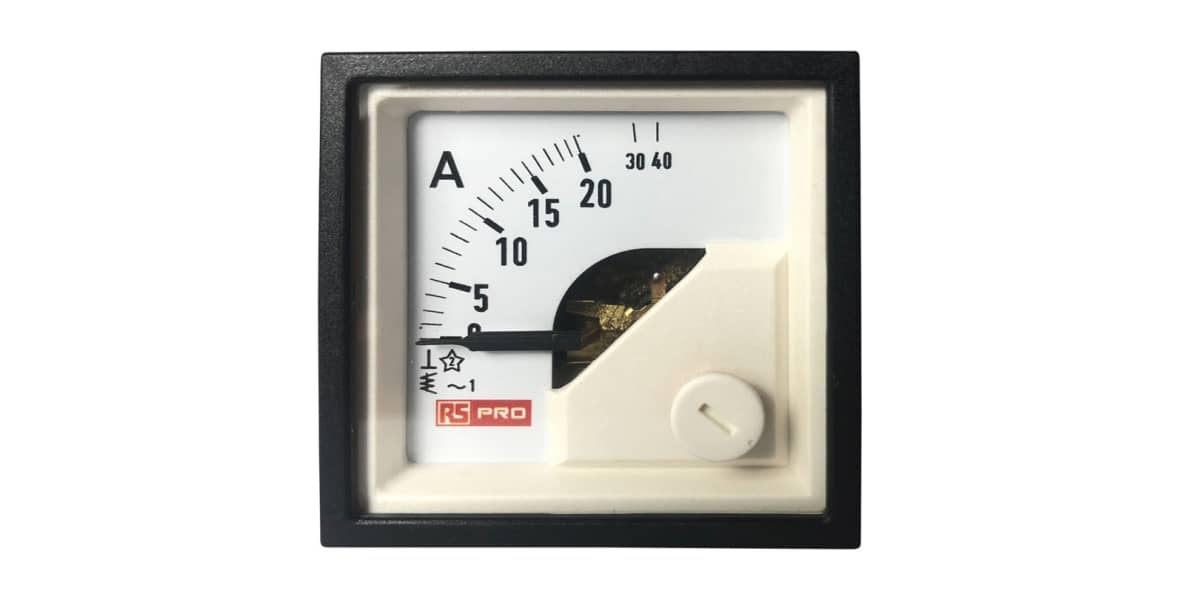 Product image for 48x48mm AC Ammeter Analogue Panel meter