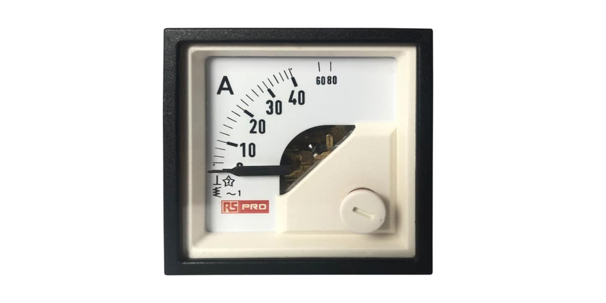 Product image for 48x48mm AC Ammeter Analogue Panel meter