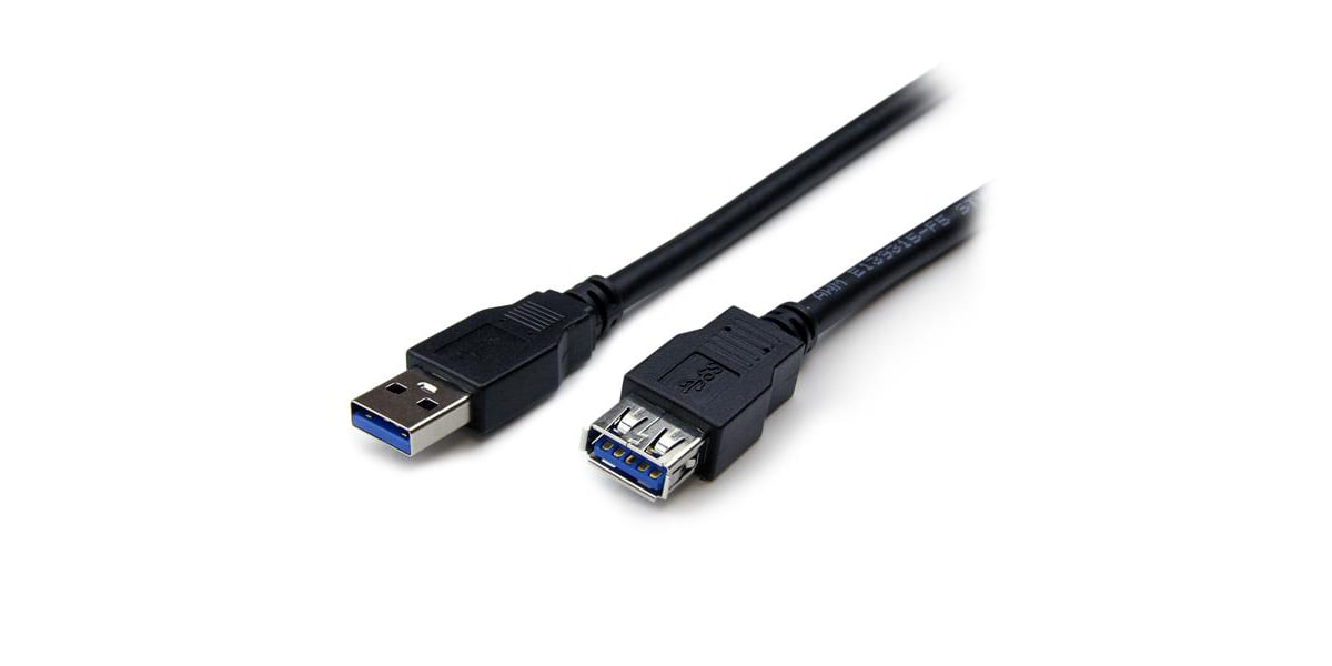 Product image for 2m Black SuperSpeed USB 3.0 Extension Ca