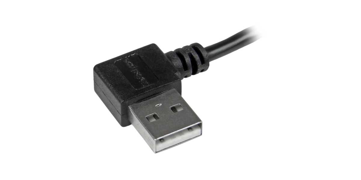 Product image for Micro-USB Cable with Right-Angled Connec