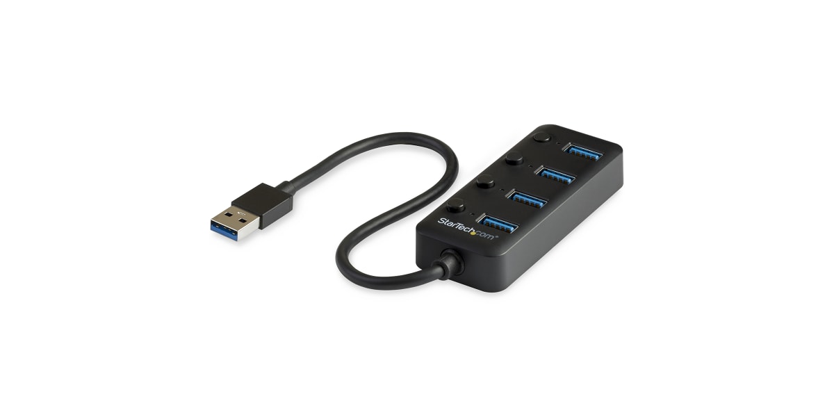 Product image for 4-Port USB 3.0 Hub - 4x USB-A with Indiv