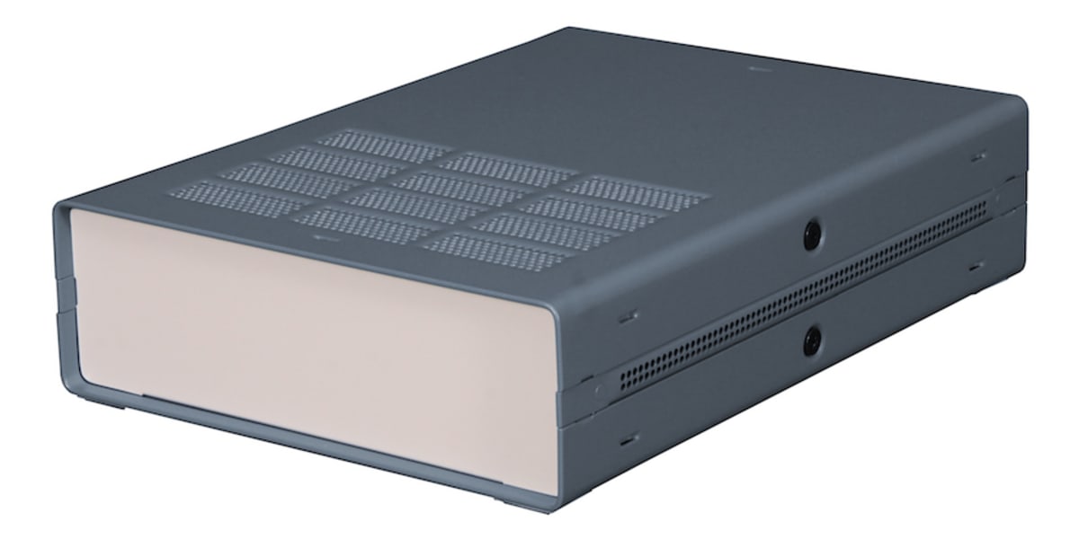 Product image for RS PRO Light Grey Extruded Aluminium Enclosure, IP30, 279 x 203 x 65mm