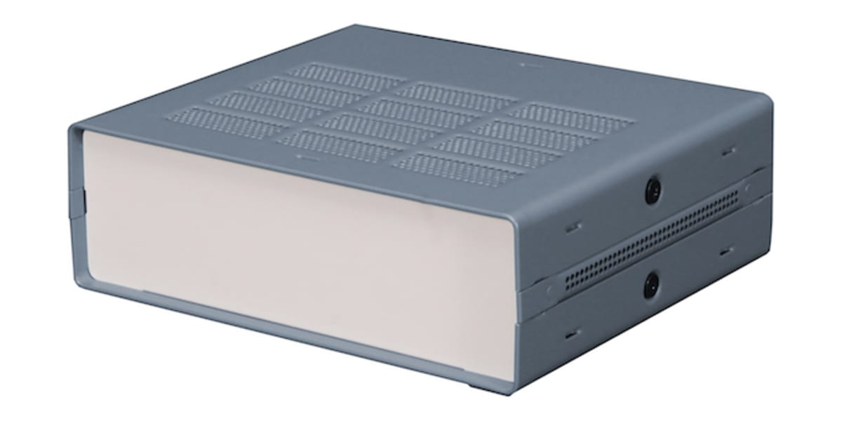 Product image for RS PRO Light Grey Extruded Aluminium Enclosure, IP30, 178 x 203 x 87mm