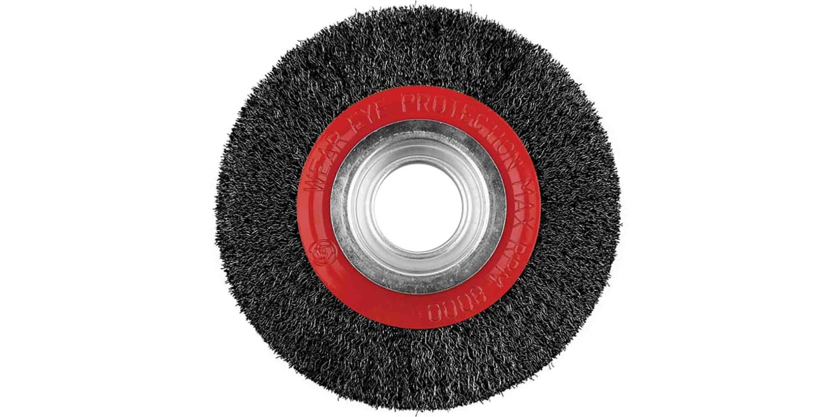 Product image for STEEL WIRE WHEEL BRUSH,100MM DIA X28MM W