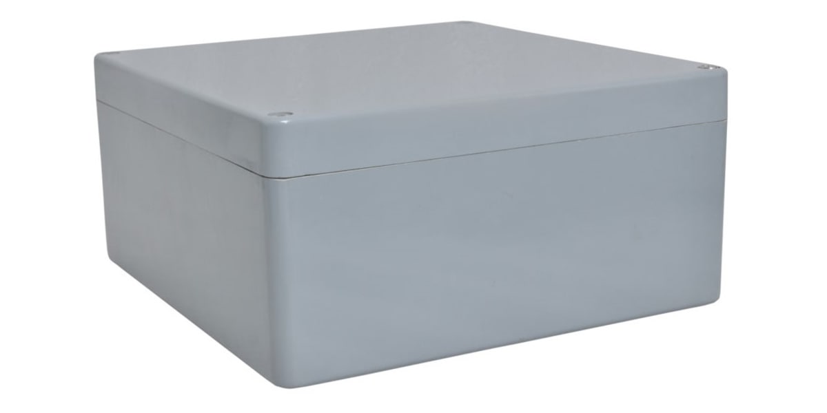 Product image for RS PRO Grey Glass Reinforced Polyester Enclosure, IP66, 255 x 250 x 160mm