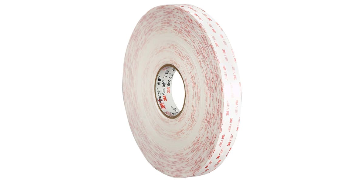 Product image for Acrylic Foam Tape, 25mm, White