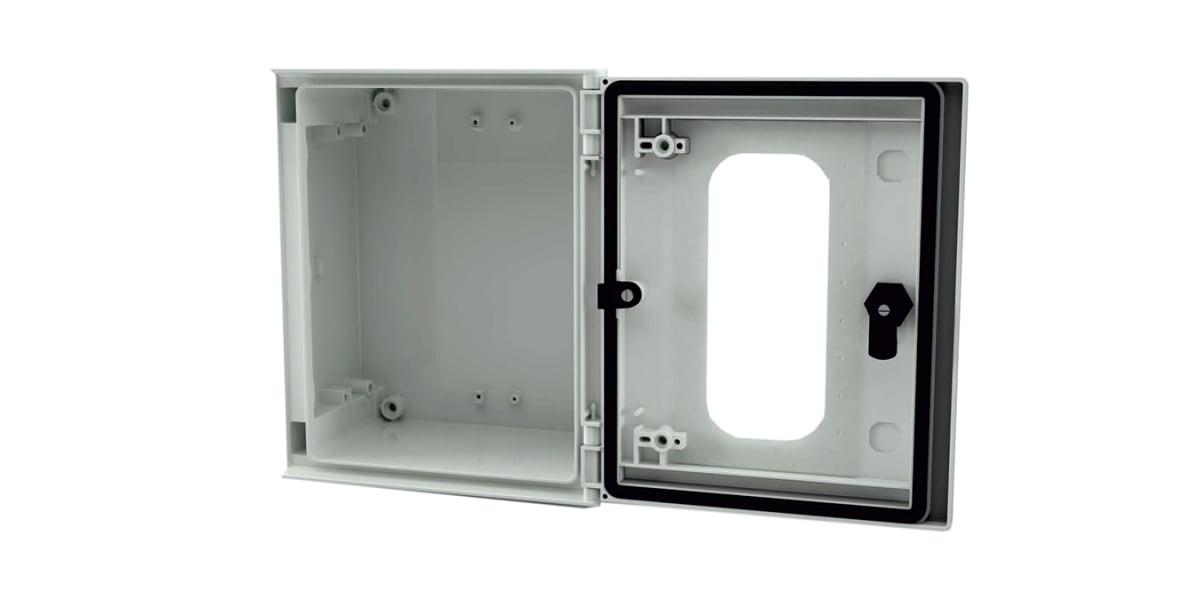 Product image for GRP ENCLOSURE, GLAZED DOOR, 300X250X140M