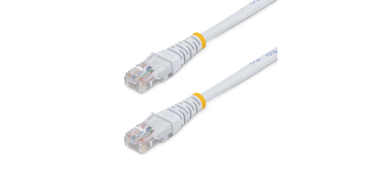 Product image for 15 M WHITE MOLDED CAT5E UTP PATCH CABLE