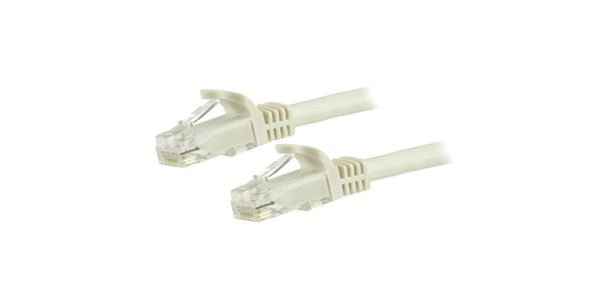 Product image for 5M CAT6 WHITE SNAGLESS GIGABIT RJ45 PATC