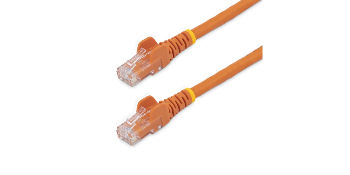 Product image for 2M CAT6 ORANGE SNAGLESS GIGABIT RJ45 PAT