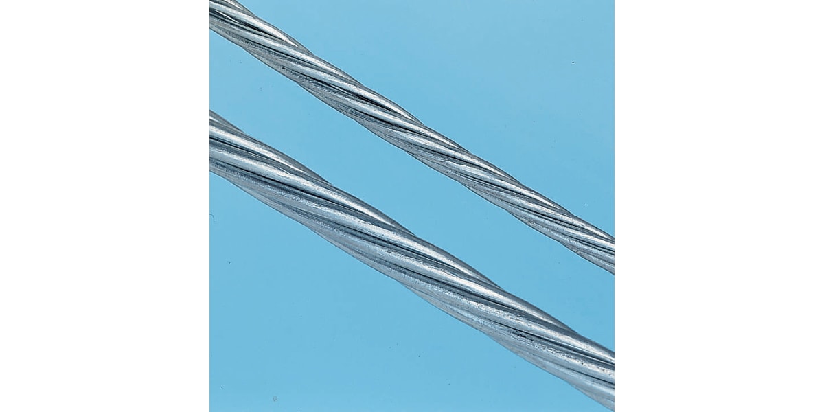 Product image for Galvanised catenary wire,5mm dia x 50m L