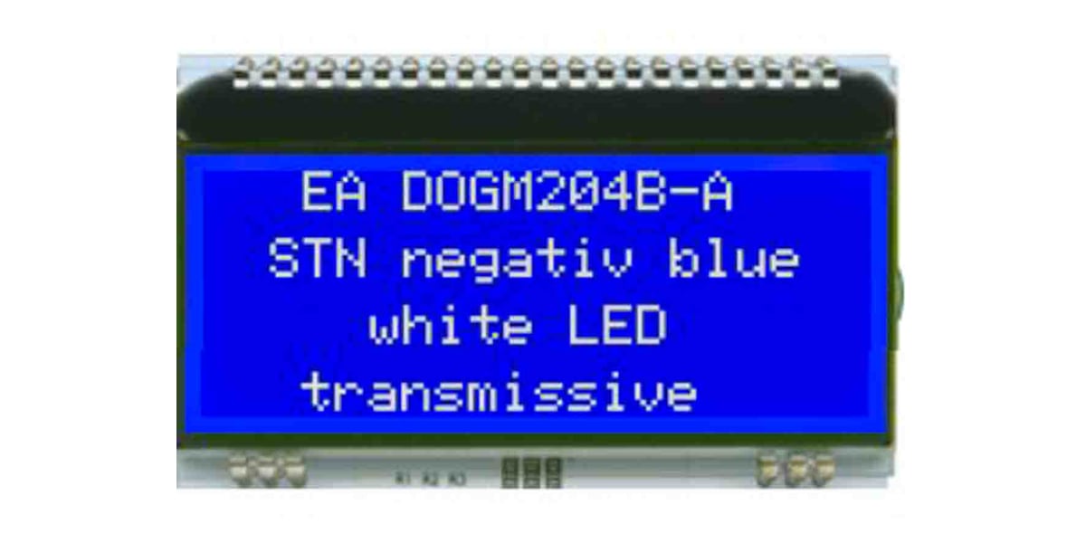 Product image for 4X20 COG STN BLUE, 3.3V, SPI,I2C