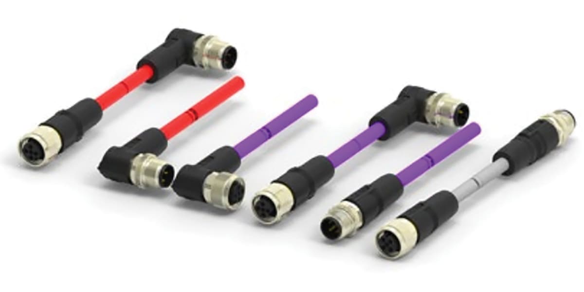 Product image for TE Connectivity, M12 Series, Cable assembly, 6m Cable