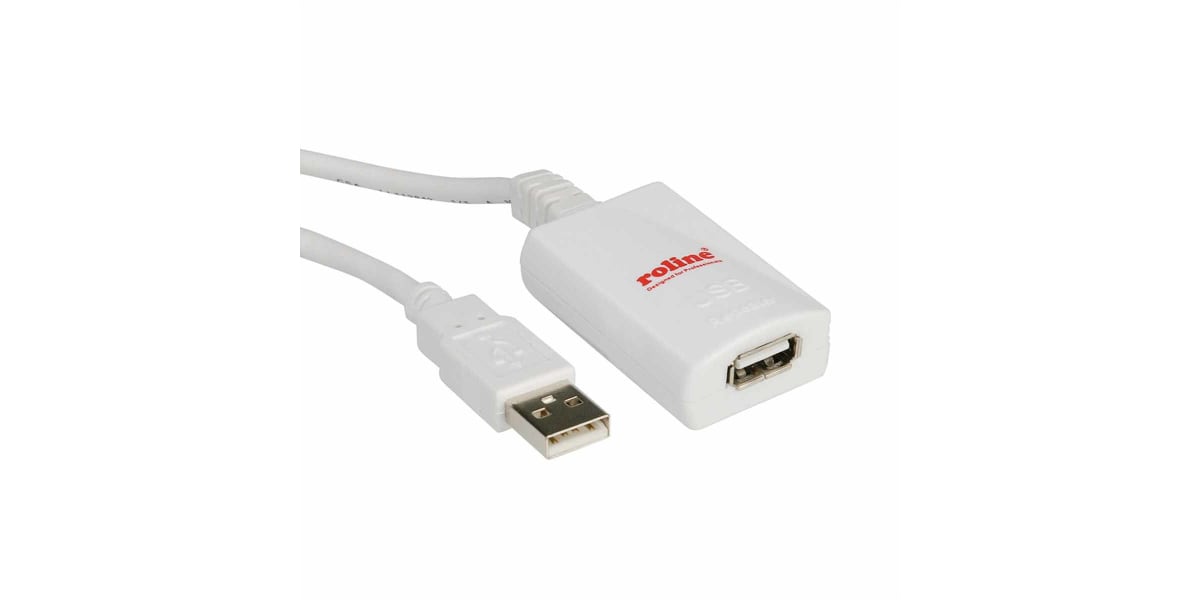 Product image for ROLINE USB 2.0 EXTENSION CABLE, 1 PORT,