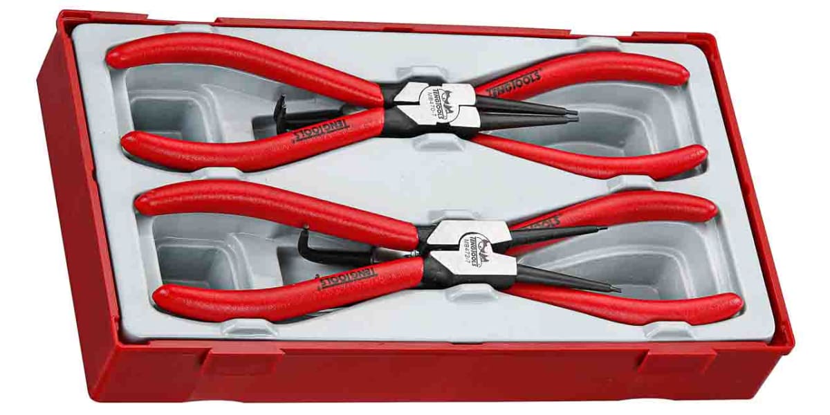 Product image for PLIER SET 7 INCH CIRCLIP 4 PIECES