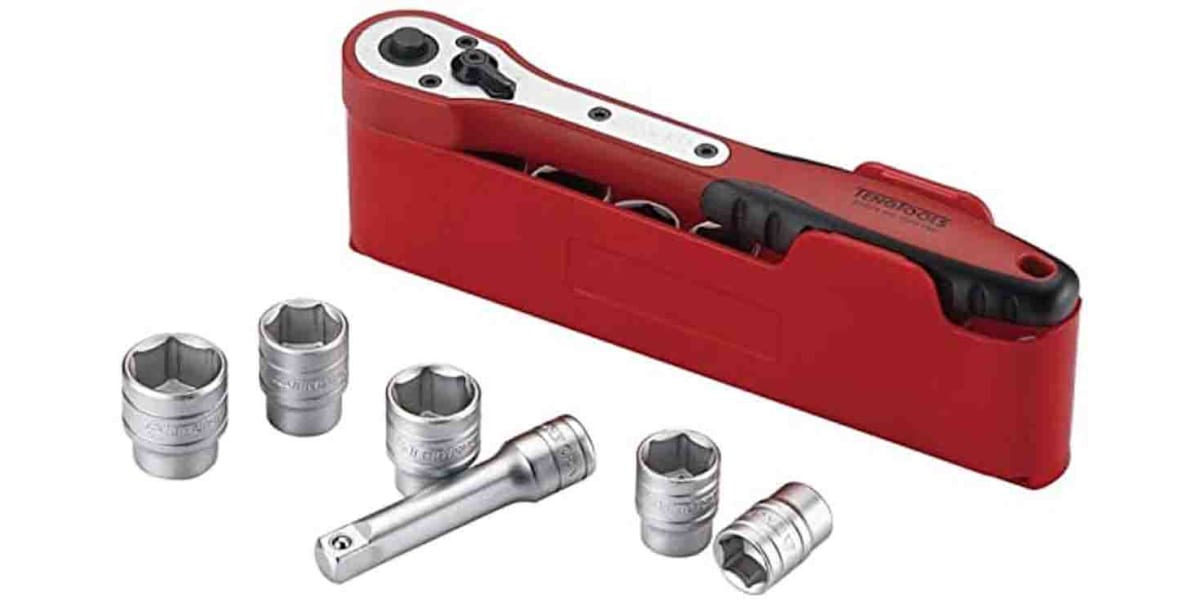 Product image for Teng Tools M1413N1 13 Piece Socket Set, 1/4 in Hexagon Drive