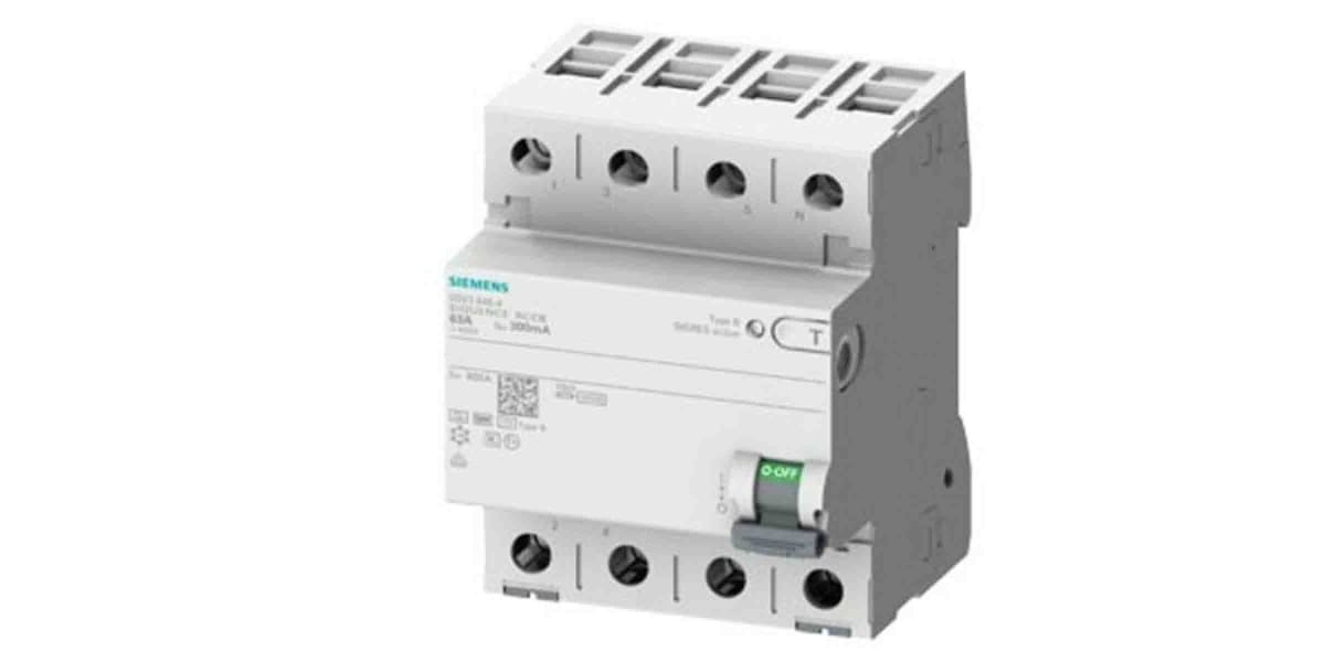 Product image for Siemens 4P 40 A RCCB, Trip Sensitivity 30mA