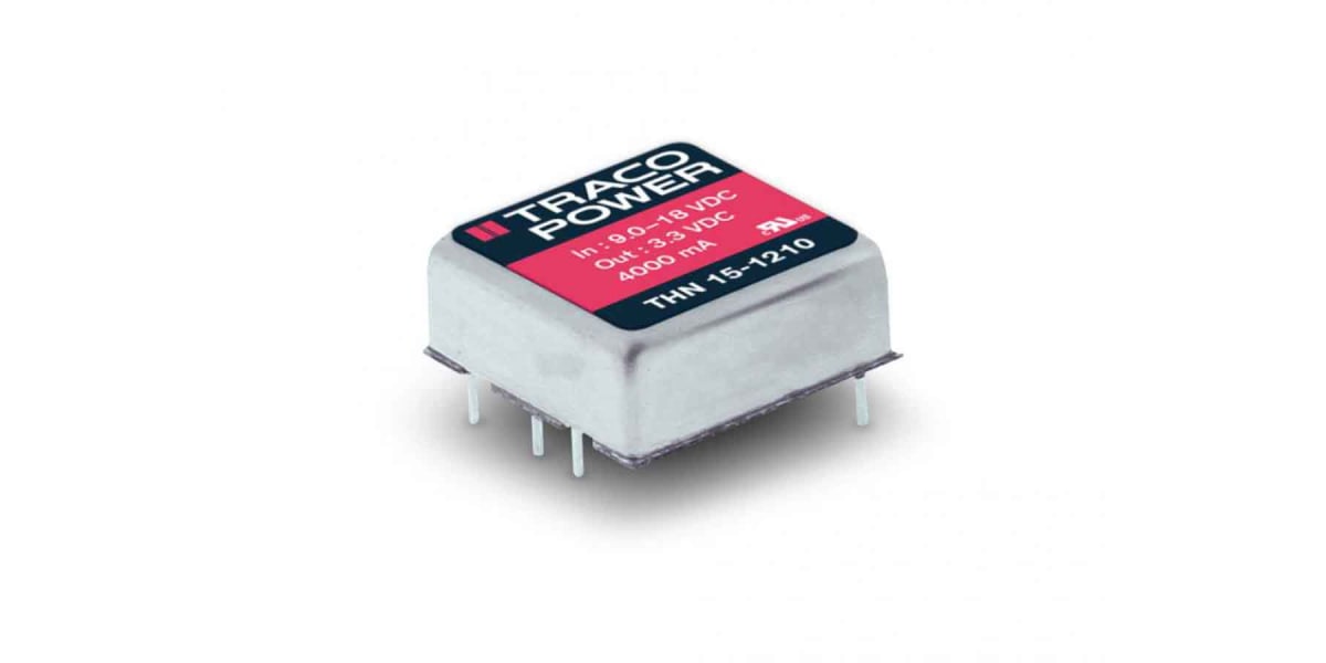 Product image for TRACOPOWER THN 15 15W DC-DC Converter Through Hole, Voltage in 18 → 36 V dc, Voltage out ±15V dc