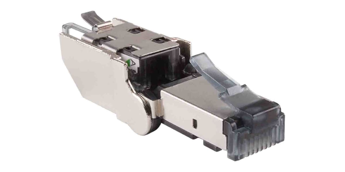 Product image for Male Cat6a Rotating RJ45 Connector