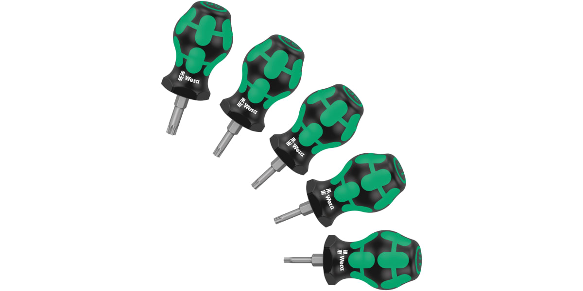 Product image for Wera Stubby Screwdriver Set 5 Piece