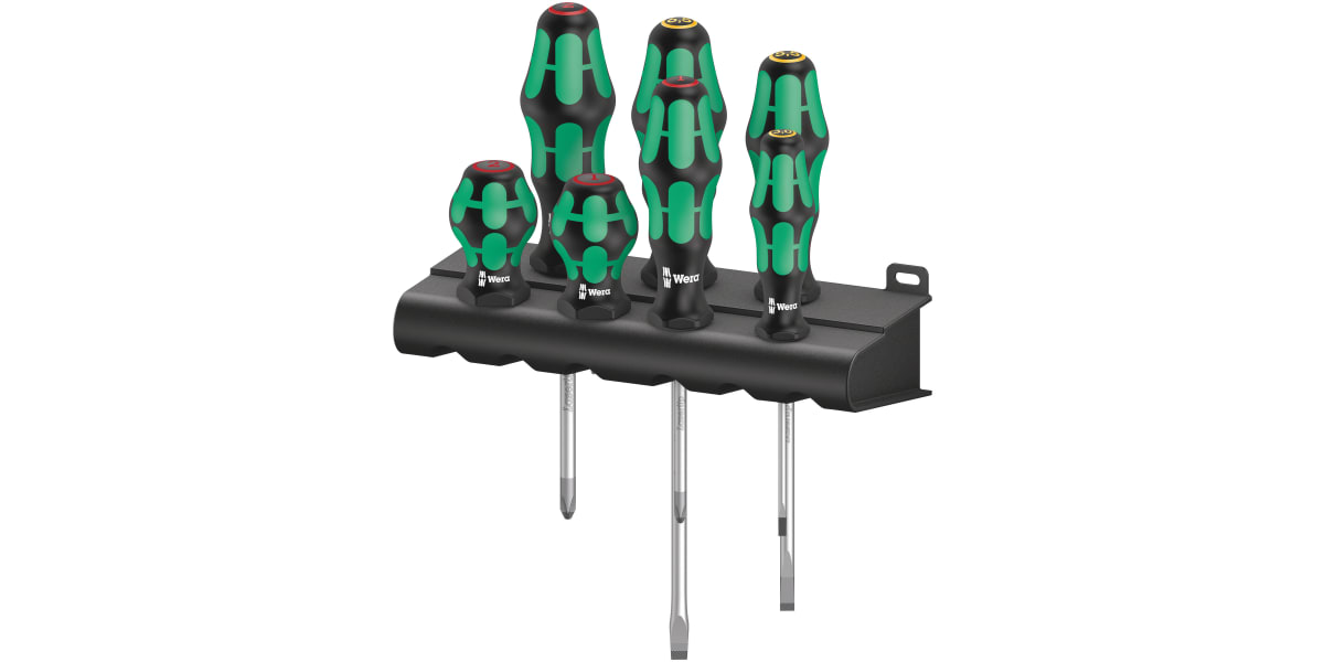 Product image for Wera Combination Phillips, Slotted Screwdriver Set 7 Piece