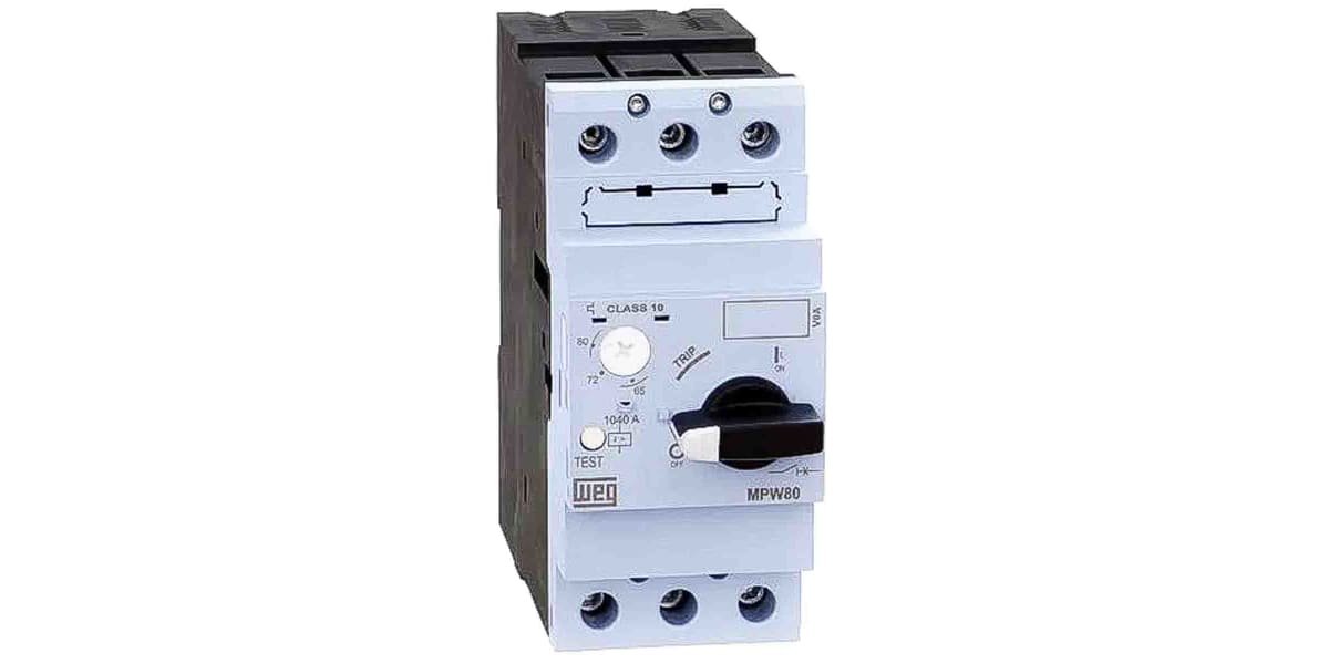 Product image for WEG MPW 690 V Motor Protection Circuit Breaker - 3P Channels, 50 A, 8 A