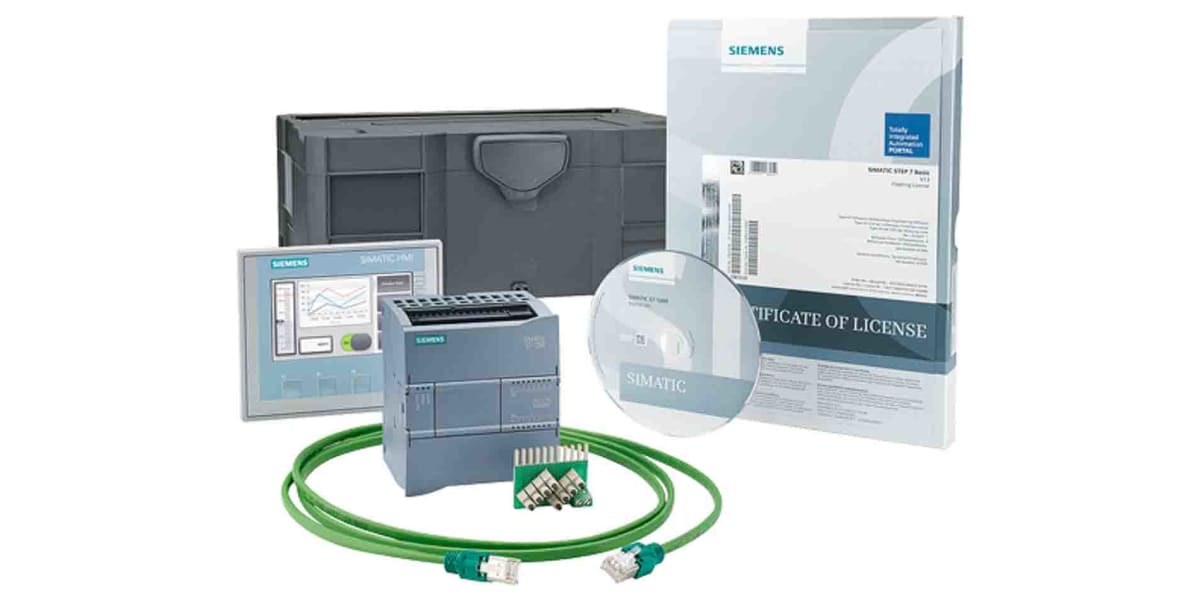 Product image for Siemens S7-1200 PLC CPU Starter Kit, Profinet Networking, Ethernet, USB Interface