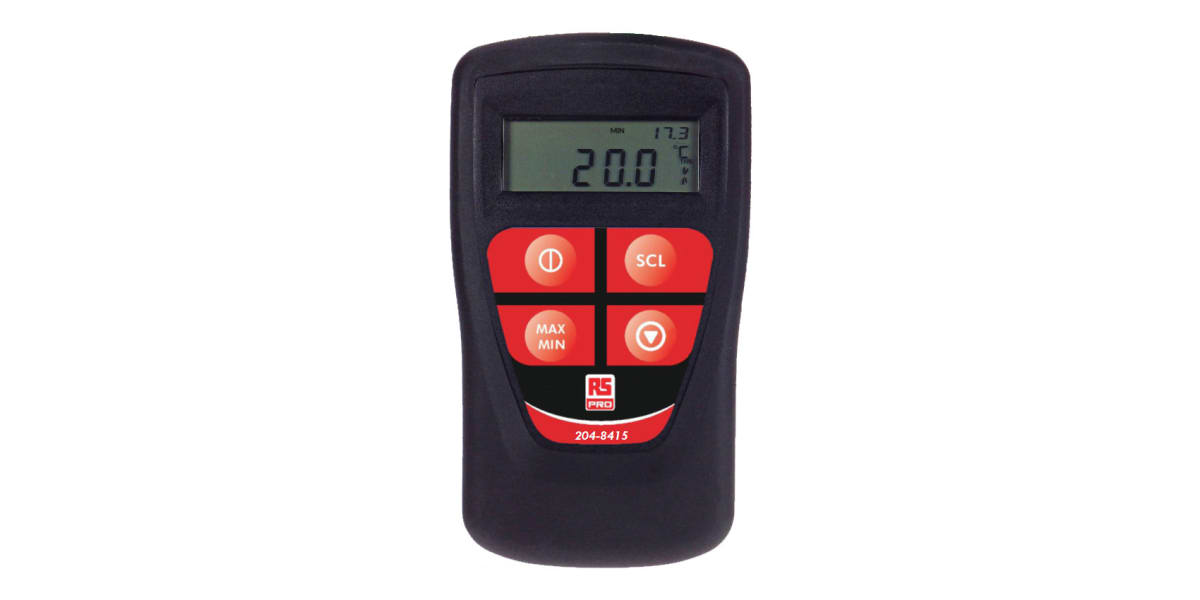 Product image for RS PRO E, J, K, N, R, S, T Input Handheld Digital Multifunction Thermometer, for HVAC, Industrial Use