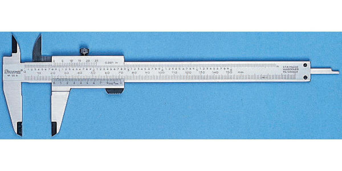 Product image for STARRETT 2SCALE UNIV VERNIER CALIPER,6IN