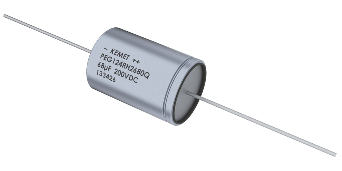 Product image for PEG124 axial Al electro cap,47uF 400V