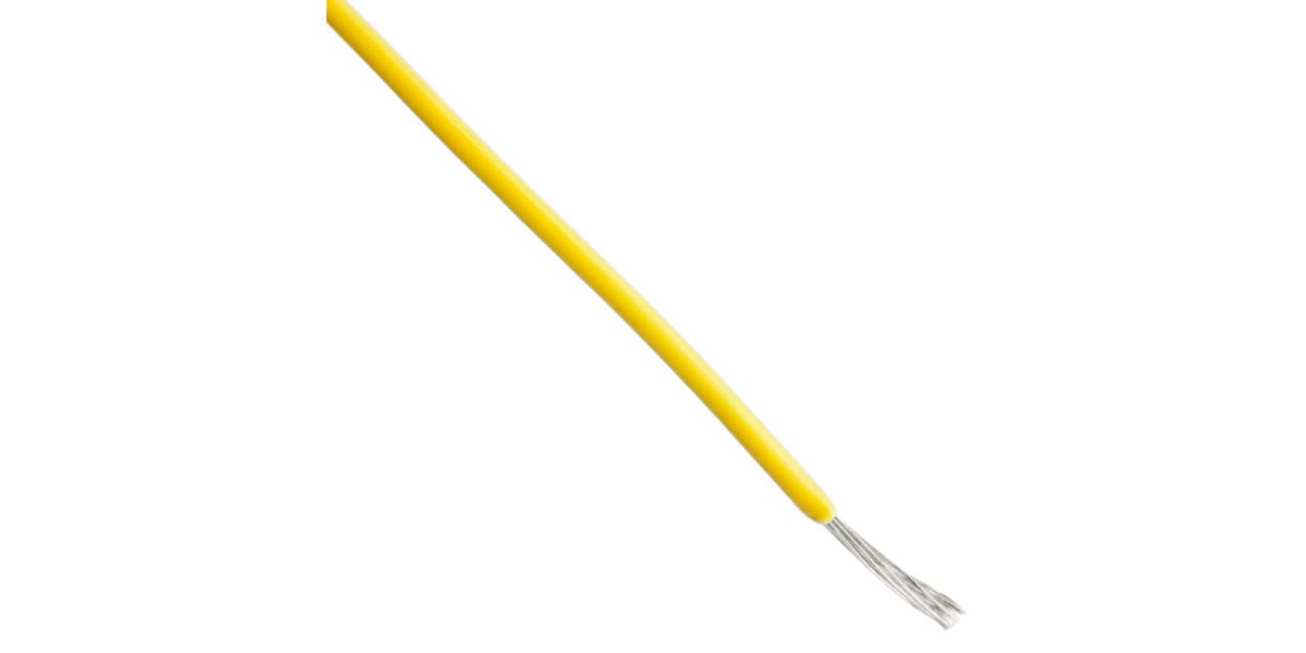 Product image for Wire 24AWG 300V UL1430 Yellow 30m