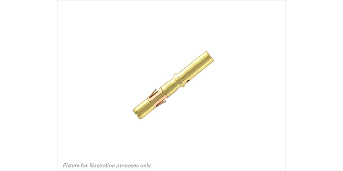 Product image for Crimp machined socket contact,22-20awg