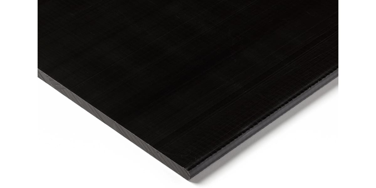 Product image for Black acetal sheet stock,500x300x20mm