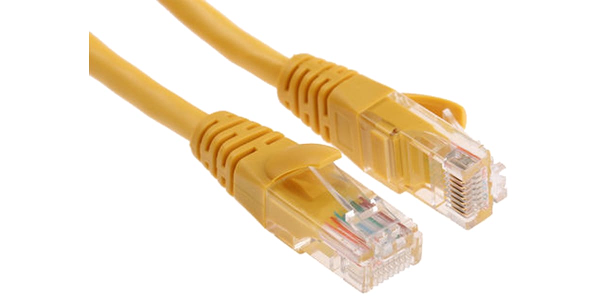 Product image for RJ45 YELLOW PATCH LEADS FTP