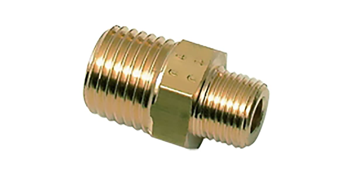 Product image for STRAIGHT ADAPTOR,3/8 BSPT MX1/8IN BSPT M