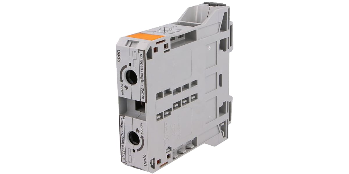 Product image for GREY DIN RAIL TERMINAL 25-95MM2