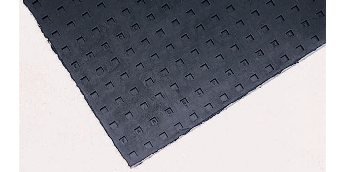 Product image for Fabreeka 457mm Anti-Vibration Pad FABCEL 200 200psi Neoprene +150°F 457 x 457 x 13mm 13mm