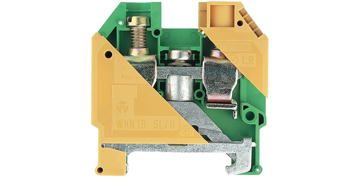 Product image for High current DIN rail earth terminal