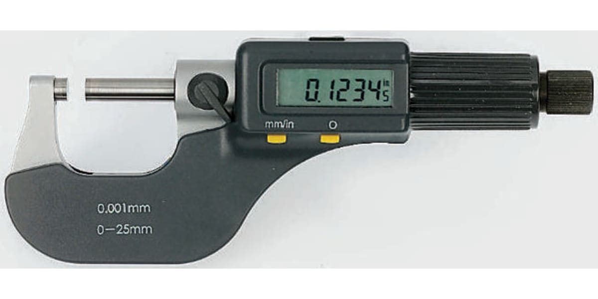 Product image for External Digital Micrometer,0-25mm/0-1in