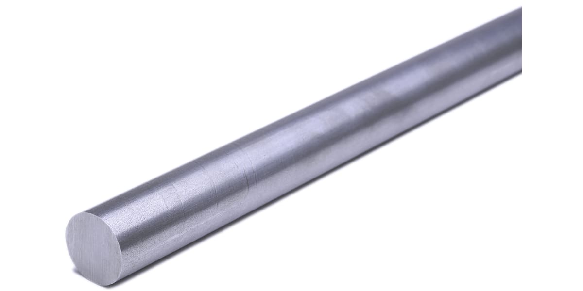 Product image for Silver steel rod stock,1m L 20mm dia