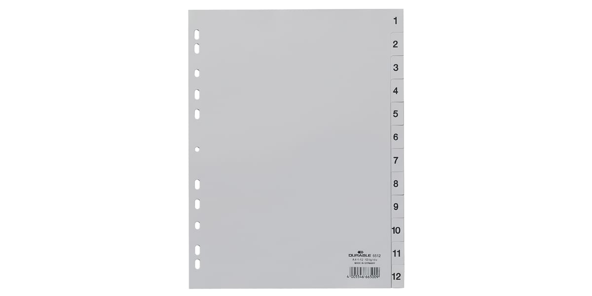 Product image for NUMERAL 1-12 DIVIDERS